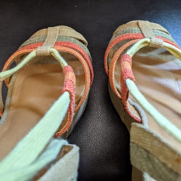 Shi Journeys Missile Multi Strappy Boho Tall Wedge - Picture 7 of 15